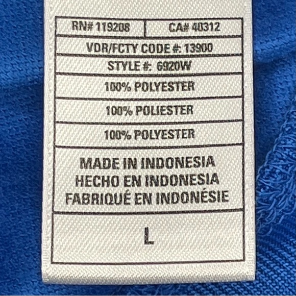 UCLA Adidas Track Jacket Womens Large Blue White Pockets Zip Lightweight Bruins - Picture 12 of 14